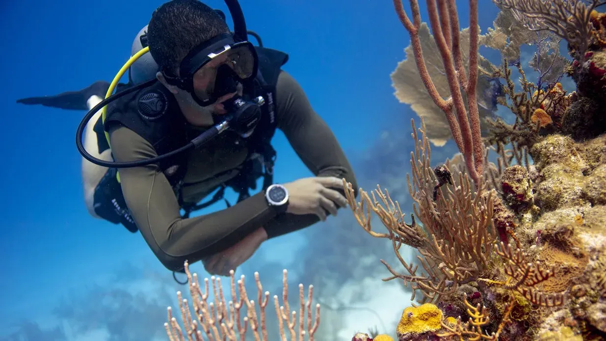 PADI Peak Performance Buoyancy Course in Jeddah Diver improving neutral buoyancy during the PADI Peak Performance Buoyancy Specialty Course